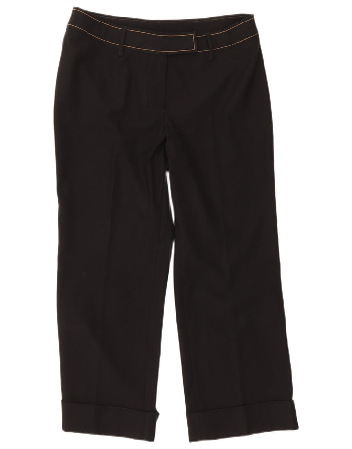 Gianfranco Ferre Womens Cropped Trousers IT 40 Small W26 L24 Black