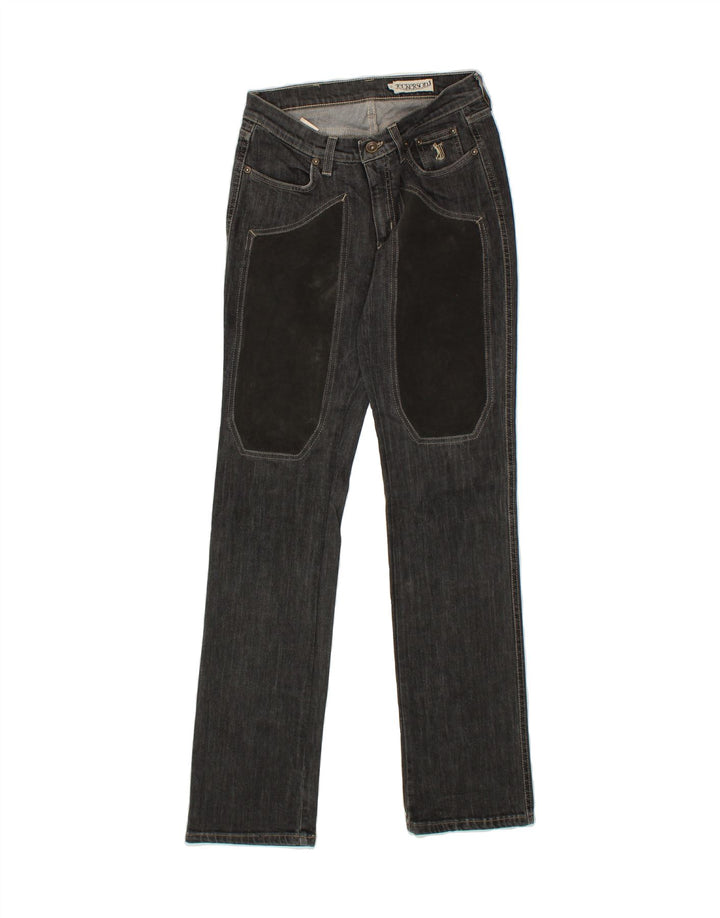 JECKERSON Womens Straight Jeans W27 L33 Grey Cotton Vintage Jeckerson and Second-Hand Jeckerson from Messina Hembry 