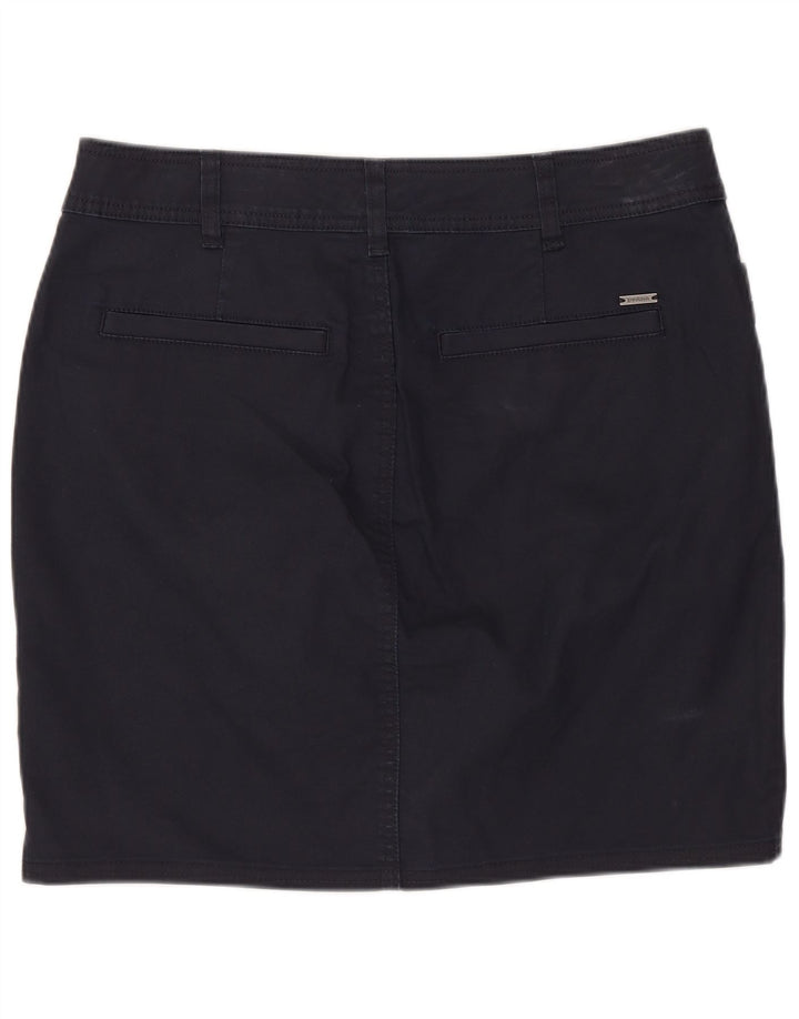 PRANA Womens Mini Skirt US 10 Large W32 Navy Blue Cotton