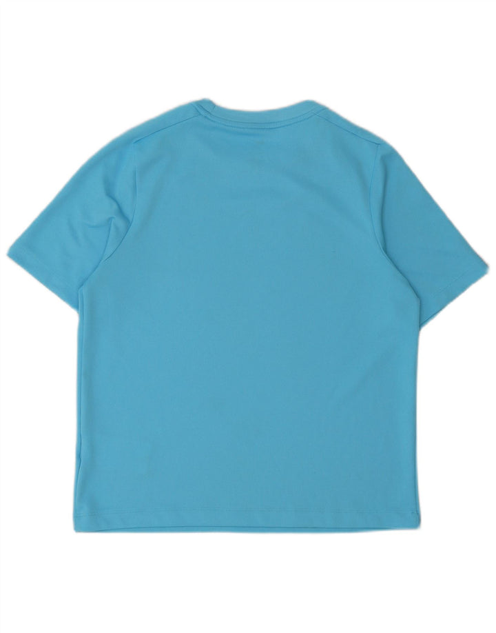 Nike Boys Dri Fit Graphic T-Shirt Top 12-13 Years Large Blue Polyester