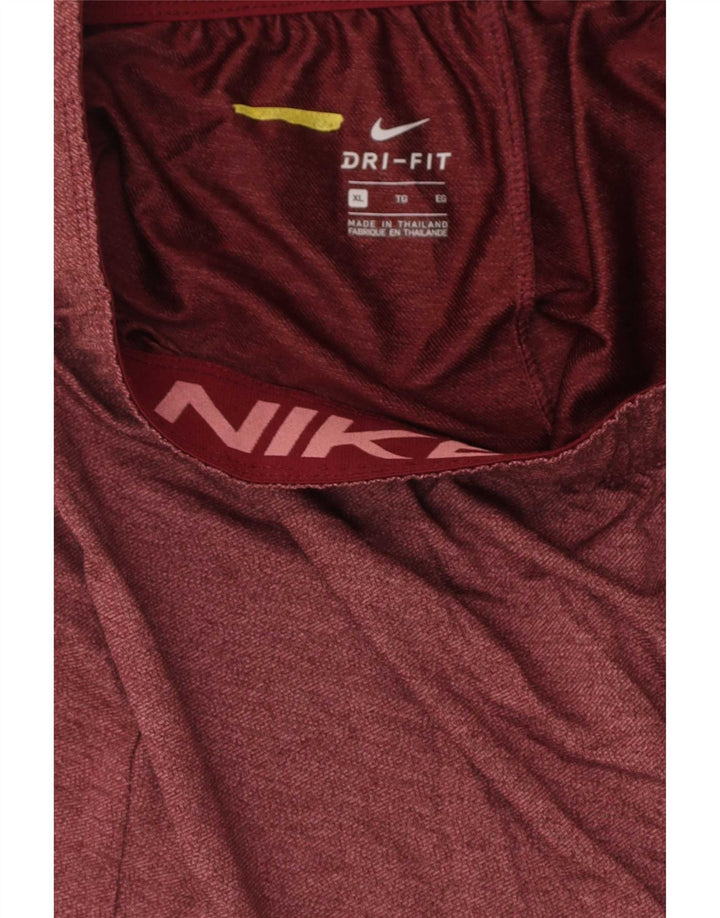 Nike Mens Dri Fit Sport Shorts XL Maroon Polyester