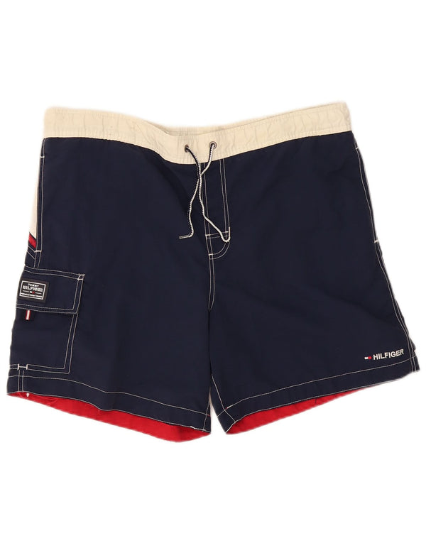 Tommy Hilfiger Mens Cargo úszónadrág, közepesen sötétkék színű