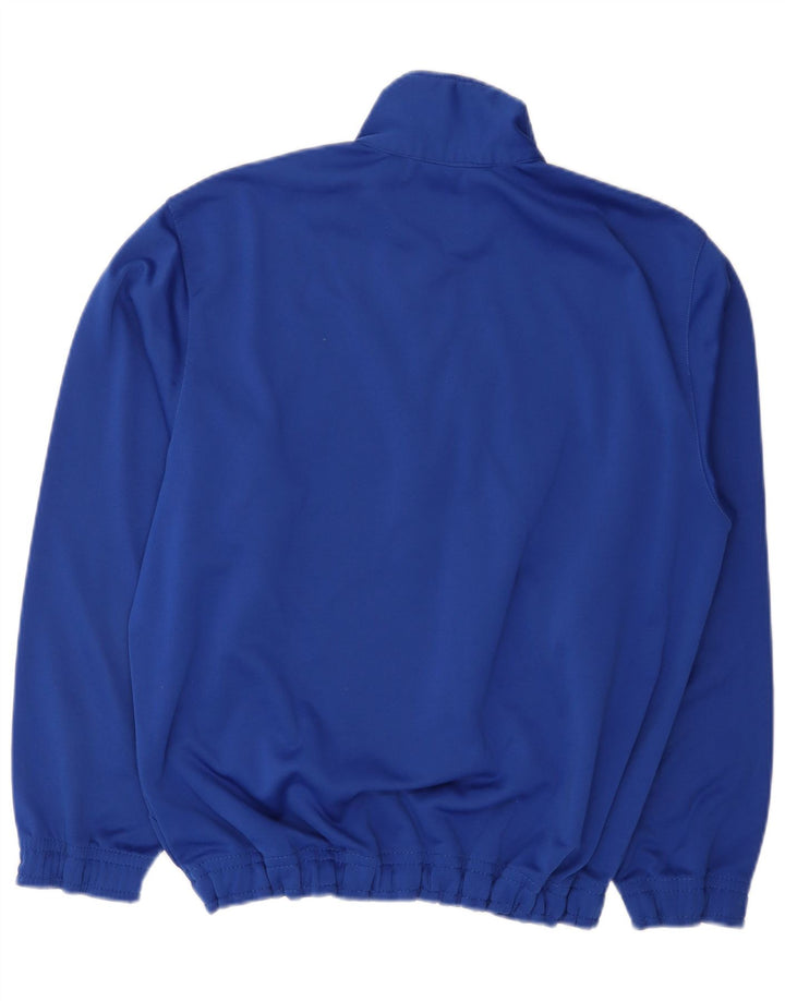 Lotto Mens Zip Neck Sweatshirt Jumper Large Blue Polyester