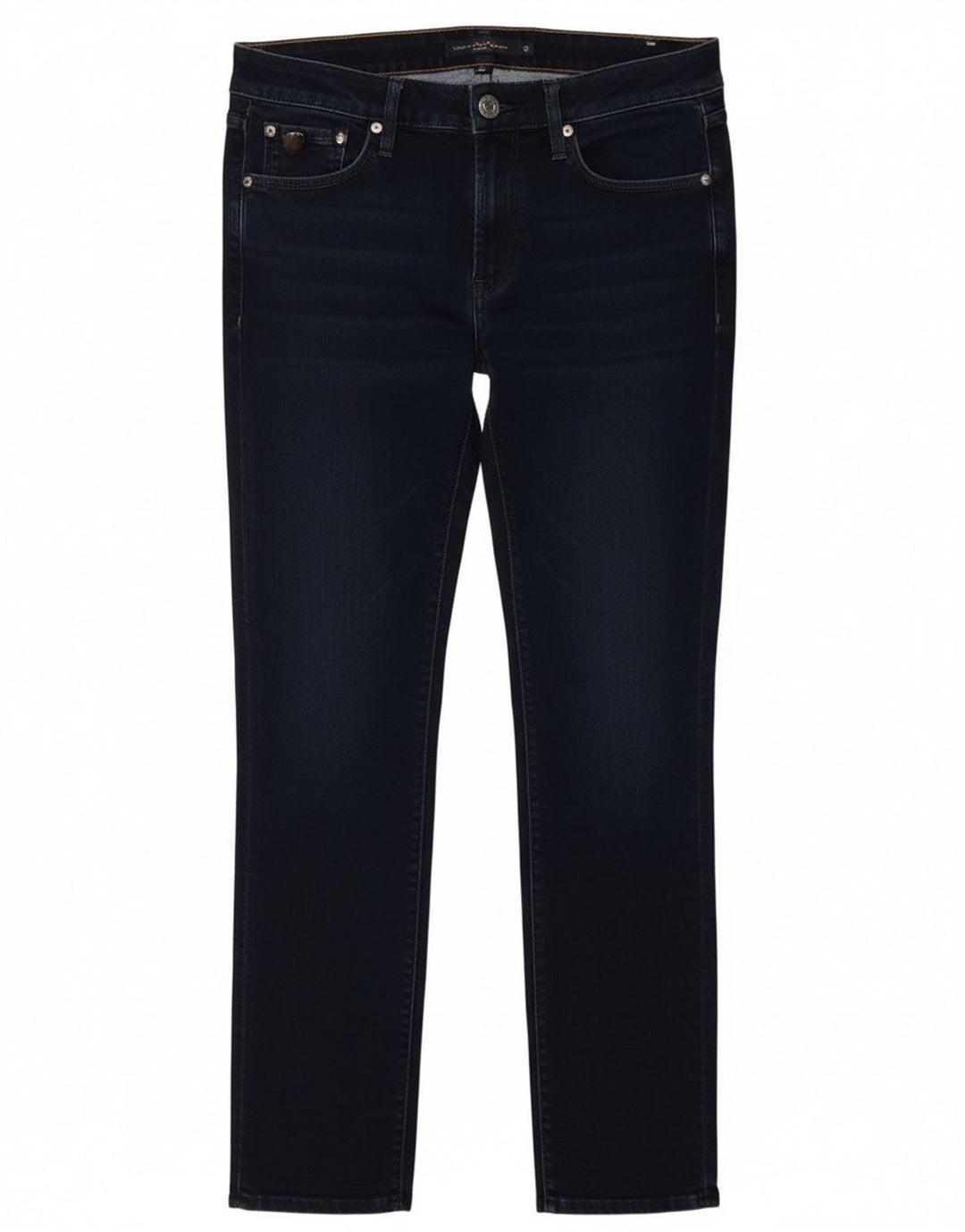 Eddie Bauer Dame Straight Jeans US 10 Large W30 L31 Navy Blue