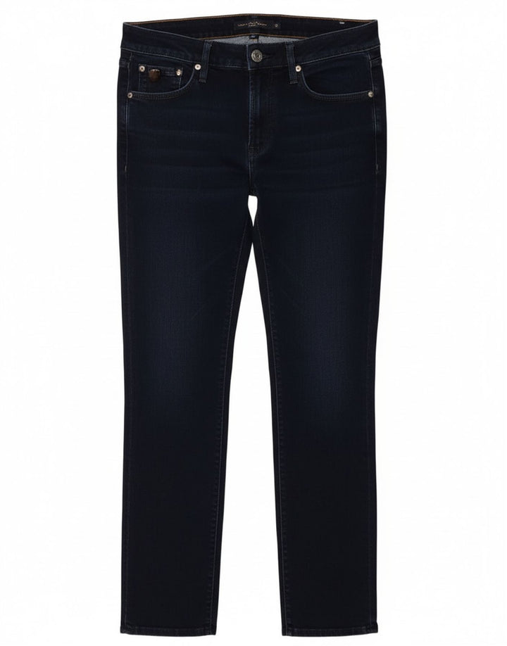 Eddie Bauer Dame Straight Jeans US 10 Large W30 L31 Navy Blue