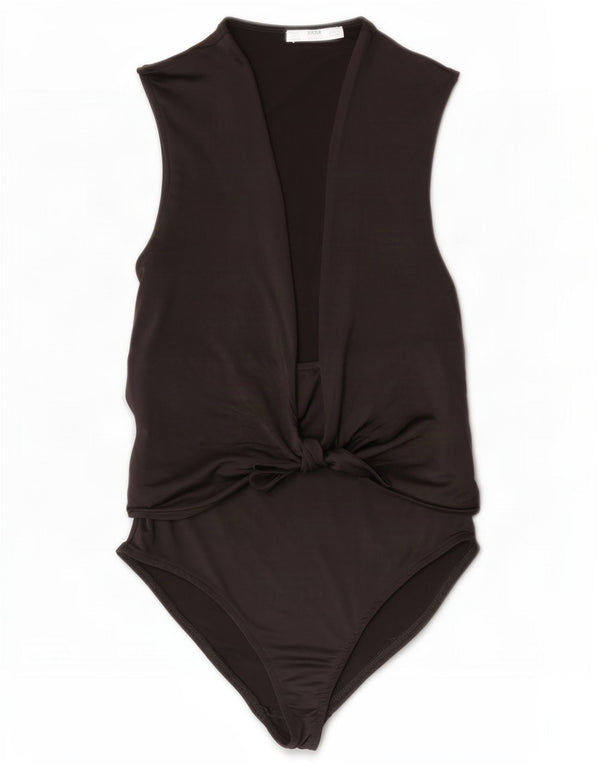 Body Zara Mujer UK 8 Small Poliéster Negro