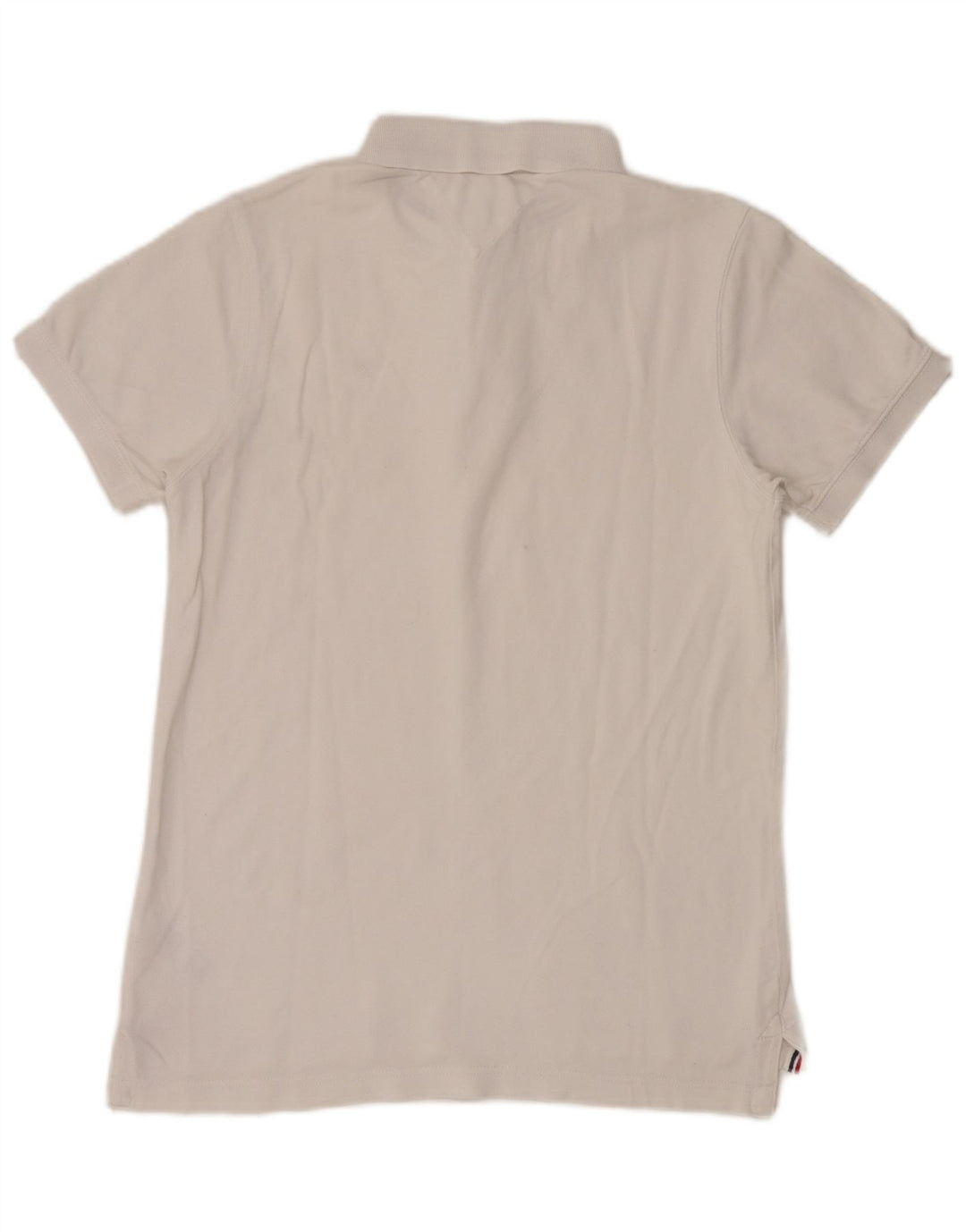 Tommy Hilfiger Mens Polo Shirt Medium White Cotton