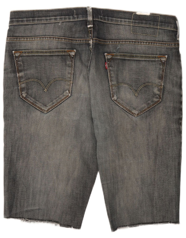 Pantaloncini di jeans slim Levi's 519 da uomo W38 XL in cotone grigio