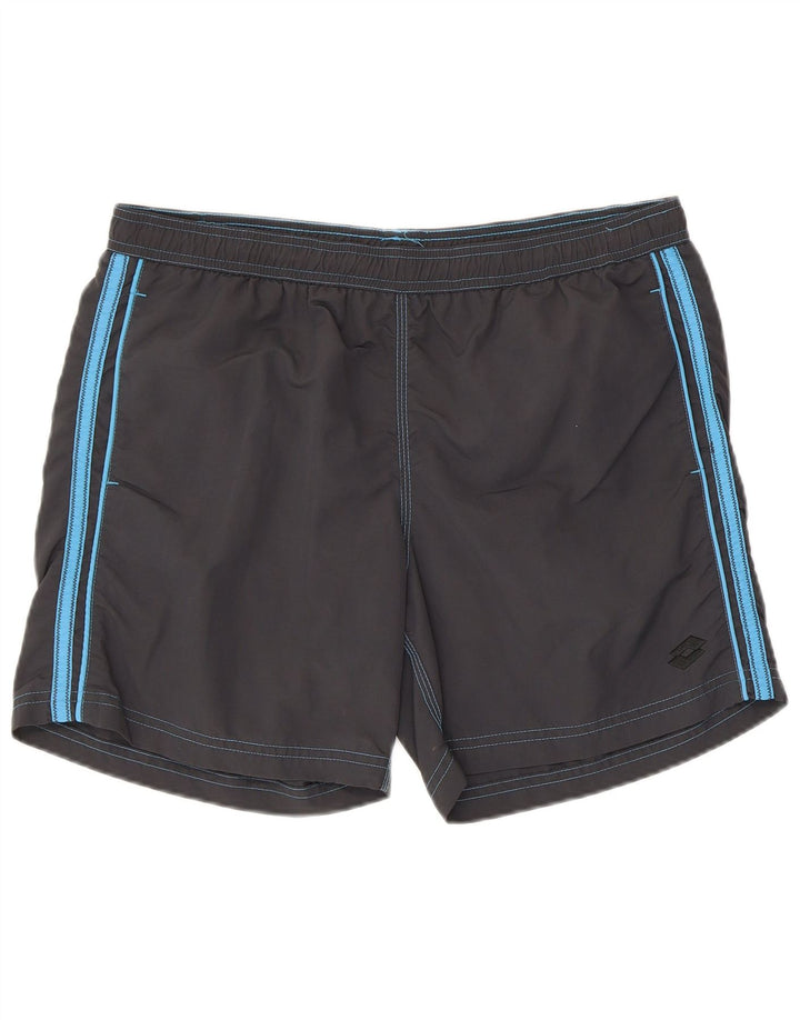 Lotto Mens Swimming Shorts Large W36 L5 Grey Polyamide
