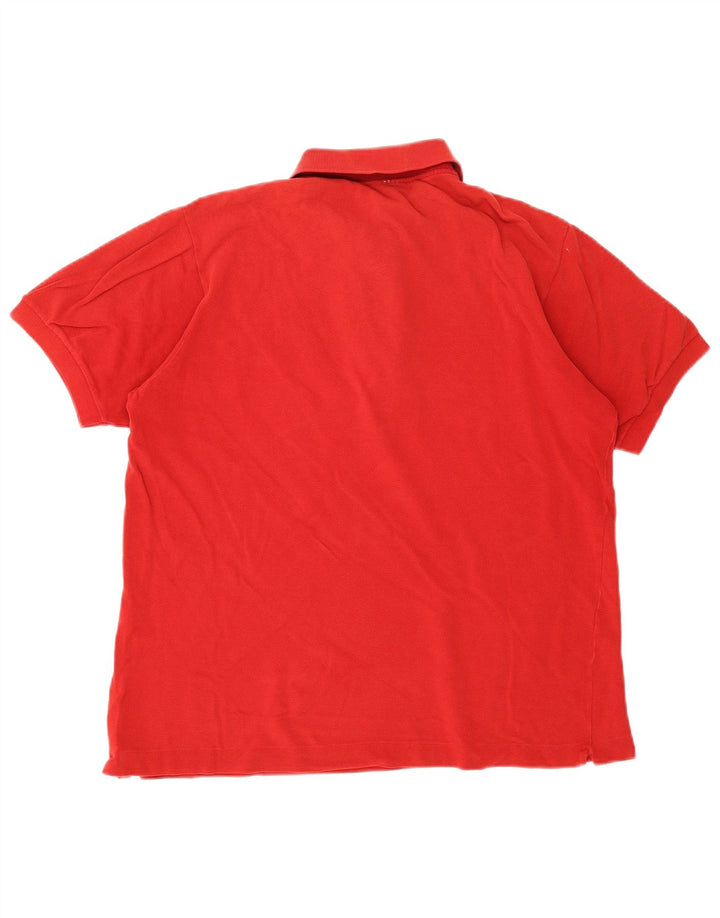 Lacoste Mens Polo Shirt Size 5 Large Red Cotton Classic