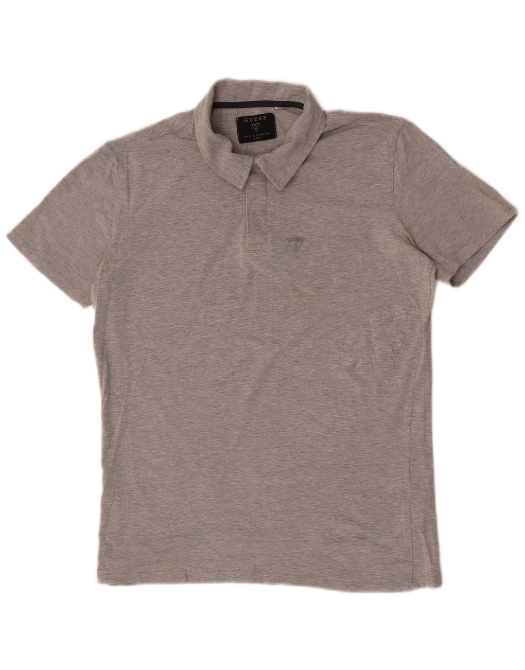 Guess Mens Polo Shirt UK 42 Large Grey Cotton