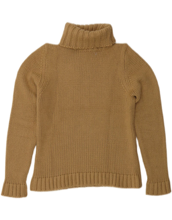 Sweter damski Zara z wywijanym dekoltem UK 14, duży, brązowy, akrylowy