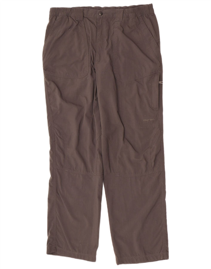 Rohan Straight Cargo Bukser Large W34 L30 Grå Polyamid