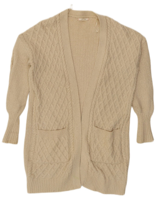 Pulover cardigan cu paragate pentru femei White Stuff UK 10 Small Off