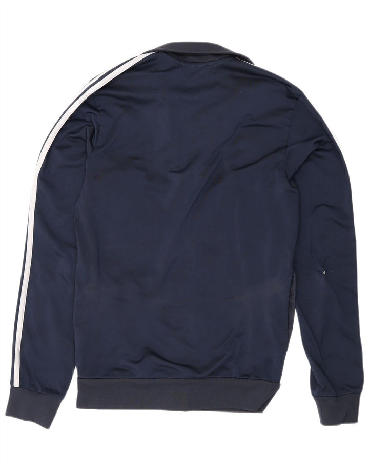 Adidas Mens Regular Fit Tracksuit Top Jacket UK 36/38 Small Navy Blue