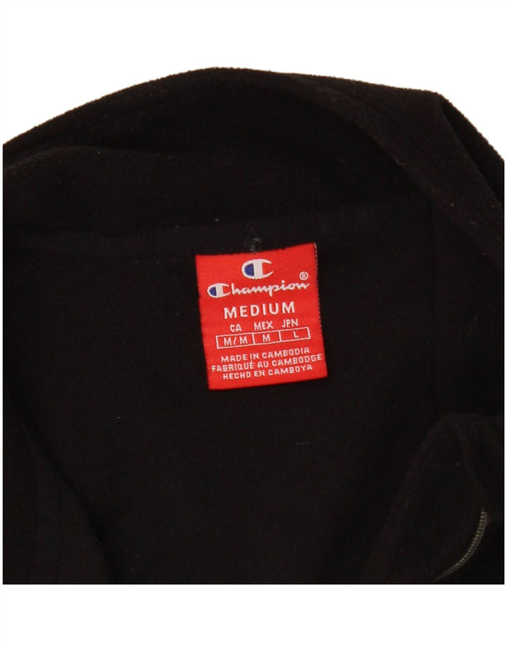 CHAMPION Womens Fleece Jacket UK 14 Medium Black