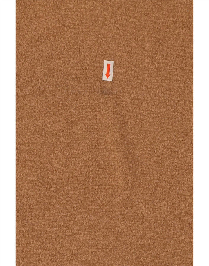 Zara Damen Crop Ärmelloses, übergroßes Blusenoberteil, UK 10, Small Beige