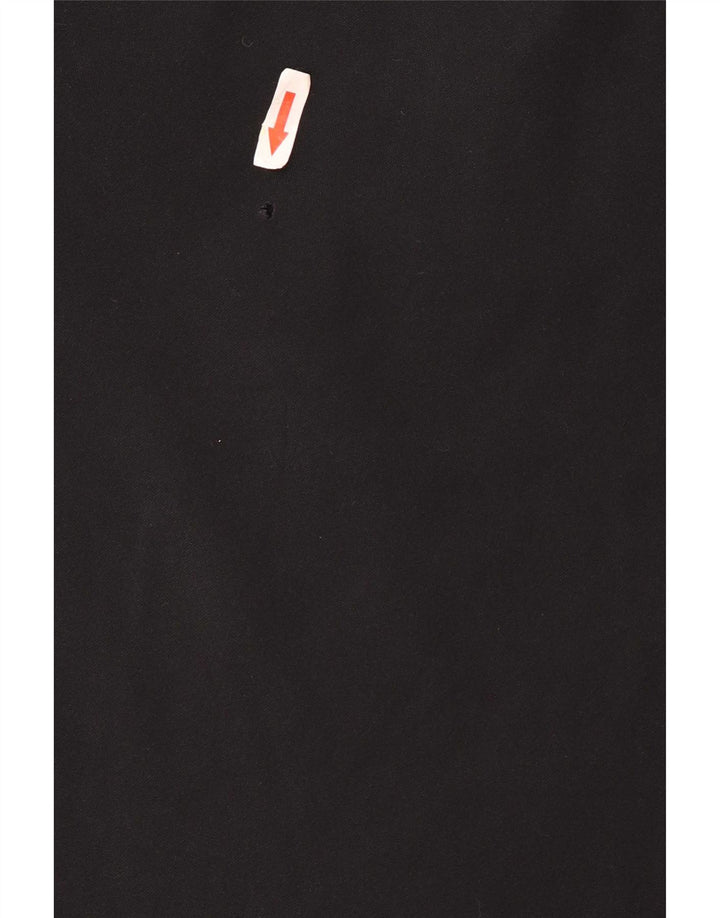 Nike Mens Dri Fit Zip Neck Pullover Treino Top Médio Preto Colourblock