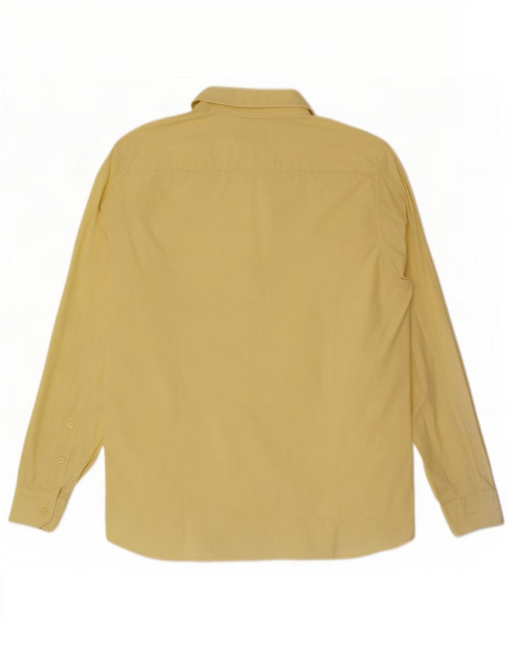 Hugo Boss Mens Shirt XL Yellow Cotton