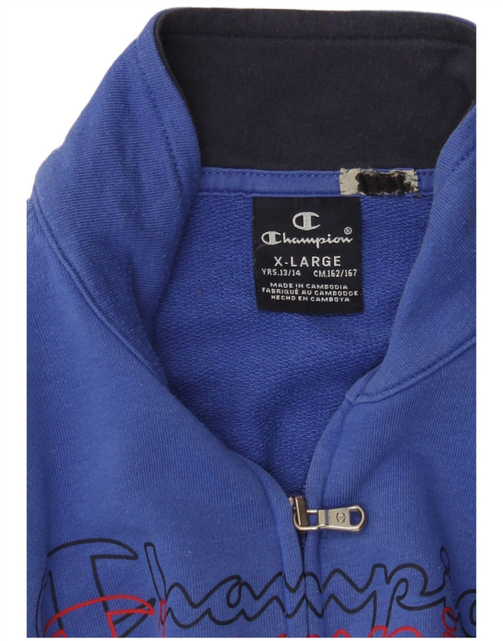 Giacca da tuta con grafica CHAMPION per ragazzi 13-14 anni XL Blu