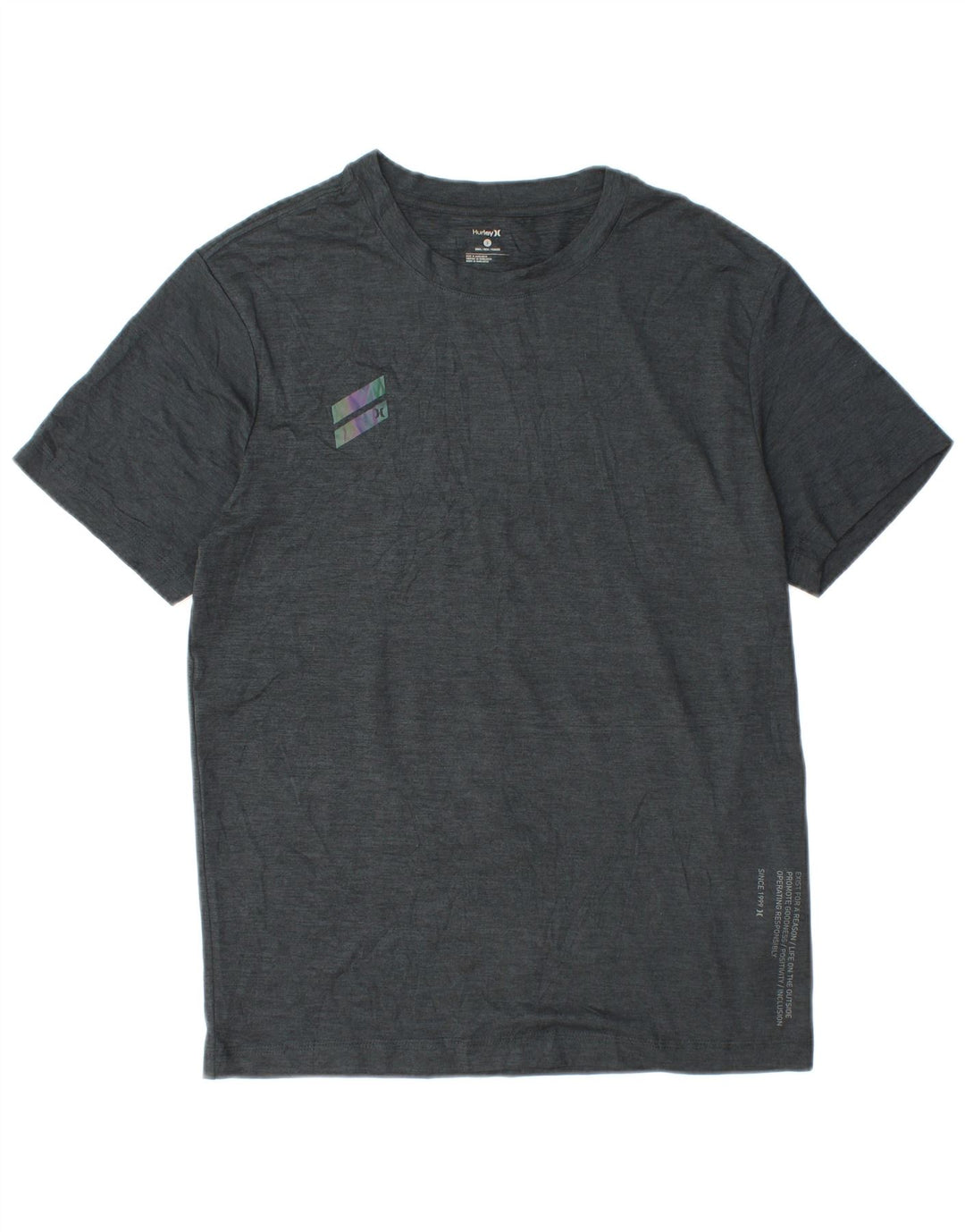 Męski T-shirt Hurley Petit Top, mały, szary, poliester