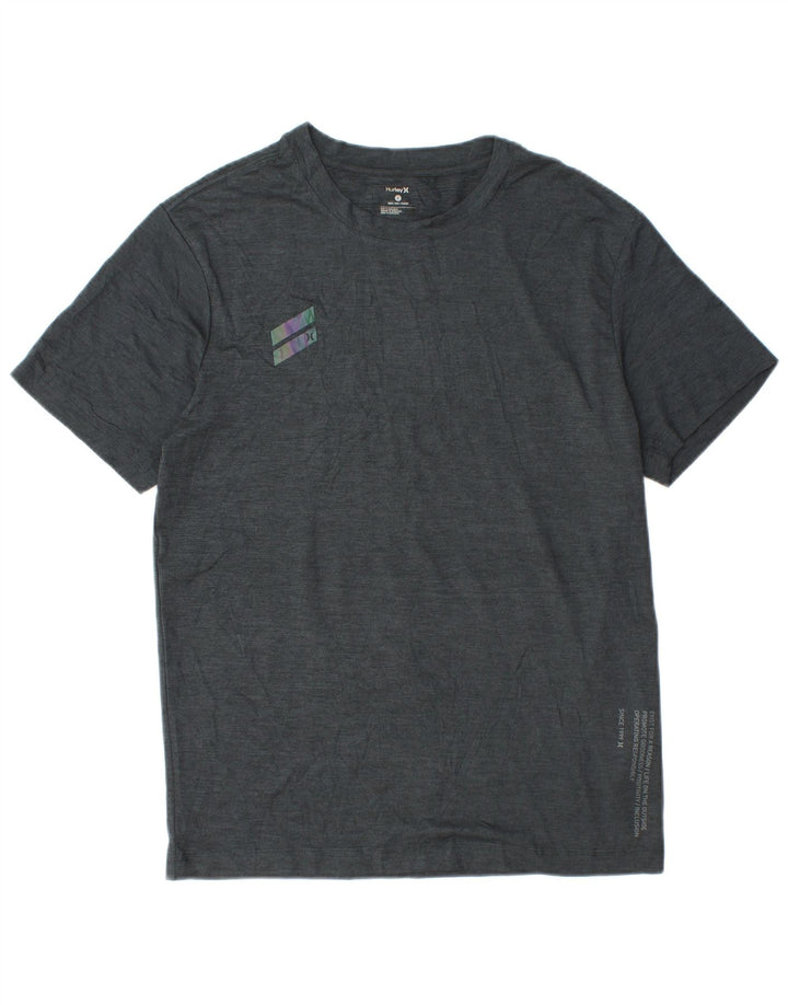 Męski T-shirt Hurley Petit Top, mały, szary, poliester