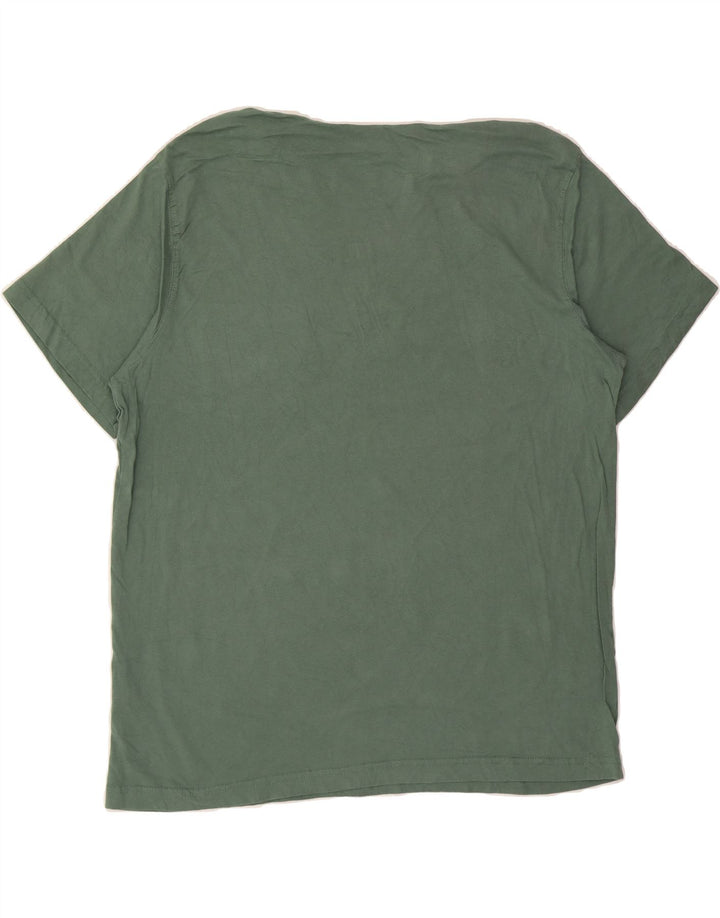 EDDIE BAUER Mens T-Shirt Top XL Green Cotton Vintage Eddie Bauer and Second-Hand Eddie Bauer from Messina Hembry 