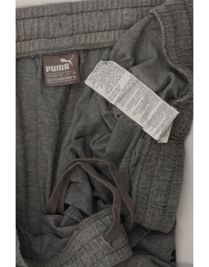 PUMA Mens Graphic Sport Shorts 2XL  Grey Cotton