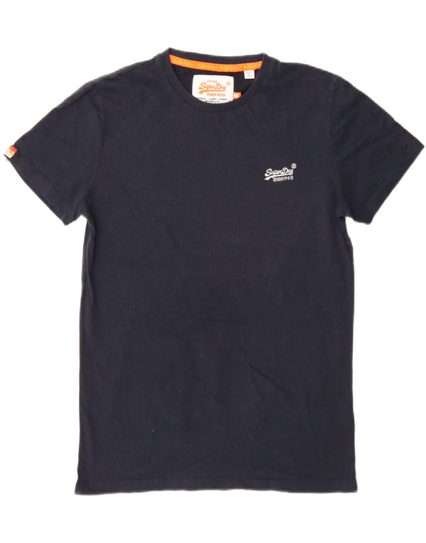 Camiseta masculina Superdry Top médio algodão azul marinho