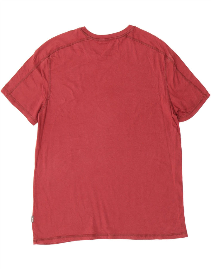 EDDIE BAUER Mens T-Shirt Top Large Red Cotton Vintage Eddie Bauer and Second-Hand Eddie Bauer from Messina Hembry 