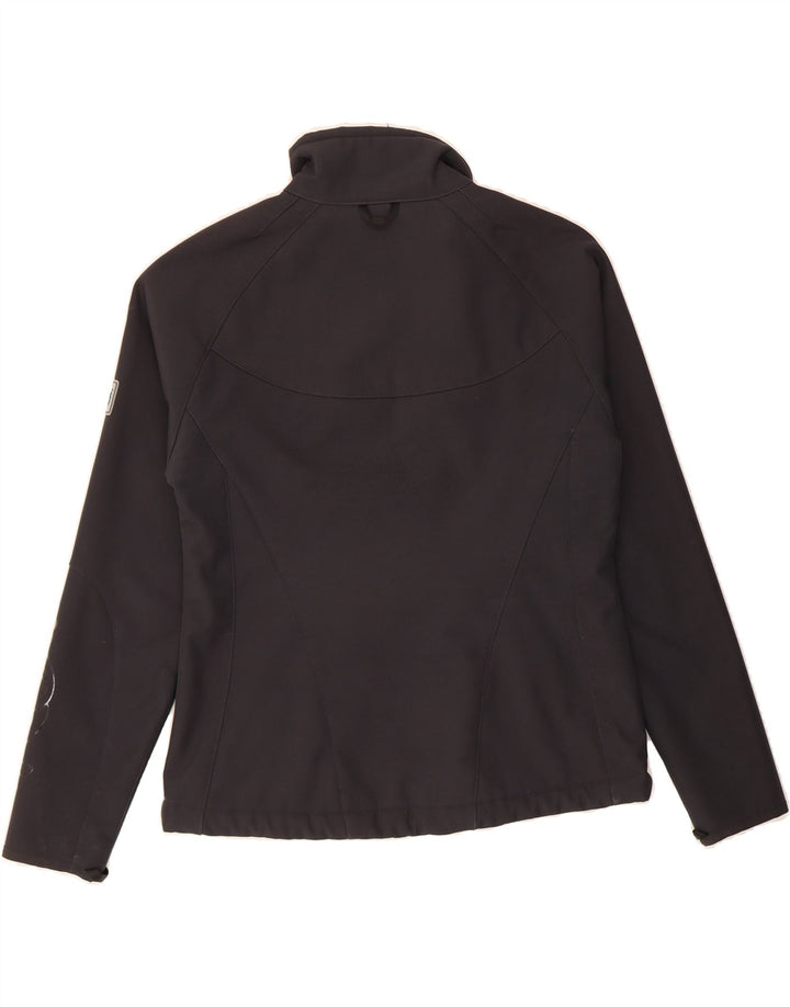 JACK WOLFSKIN Womens Bomber Jacket UK 12/14 Medium Grey Polyester Vintage Jack Wolfskin and Second-Hand Jack Wolfskin from Messina Hembry 