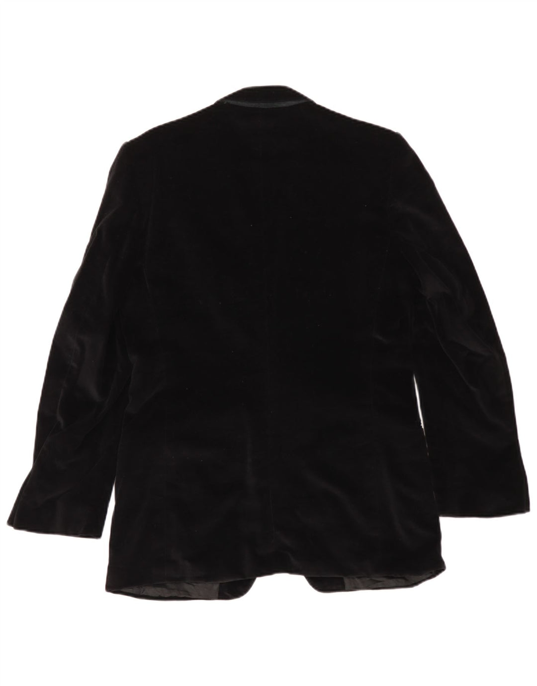 Giacca blazer in velluto da uomo a 2 bottoni Issimo UK 36 piccola nera