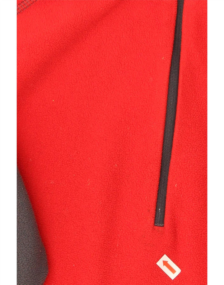 Berghaus Fleece Jumper med lynlås til mænd Medium Rød Colourblock Polyester