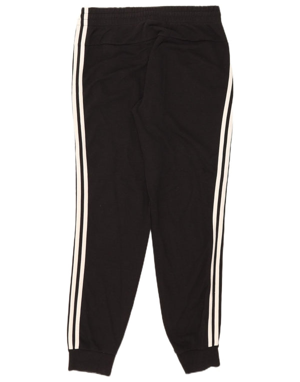 Adidas Womens Tracksuit Trousers Joggers UK 12/14 Medium Black Cotton