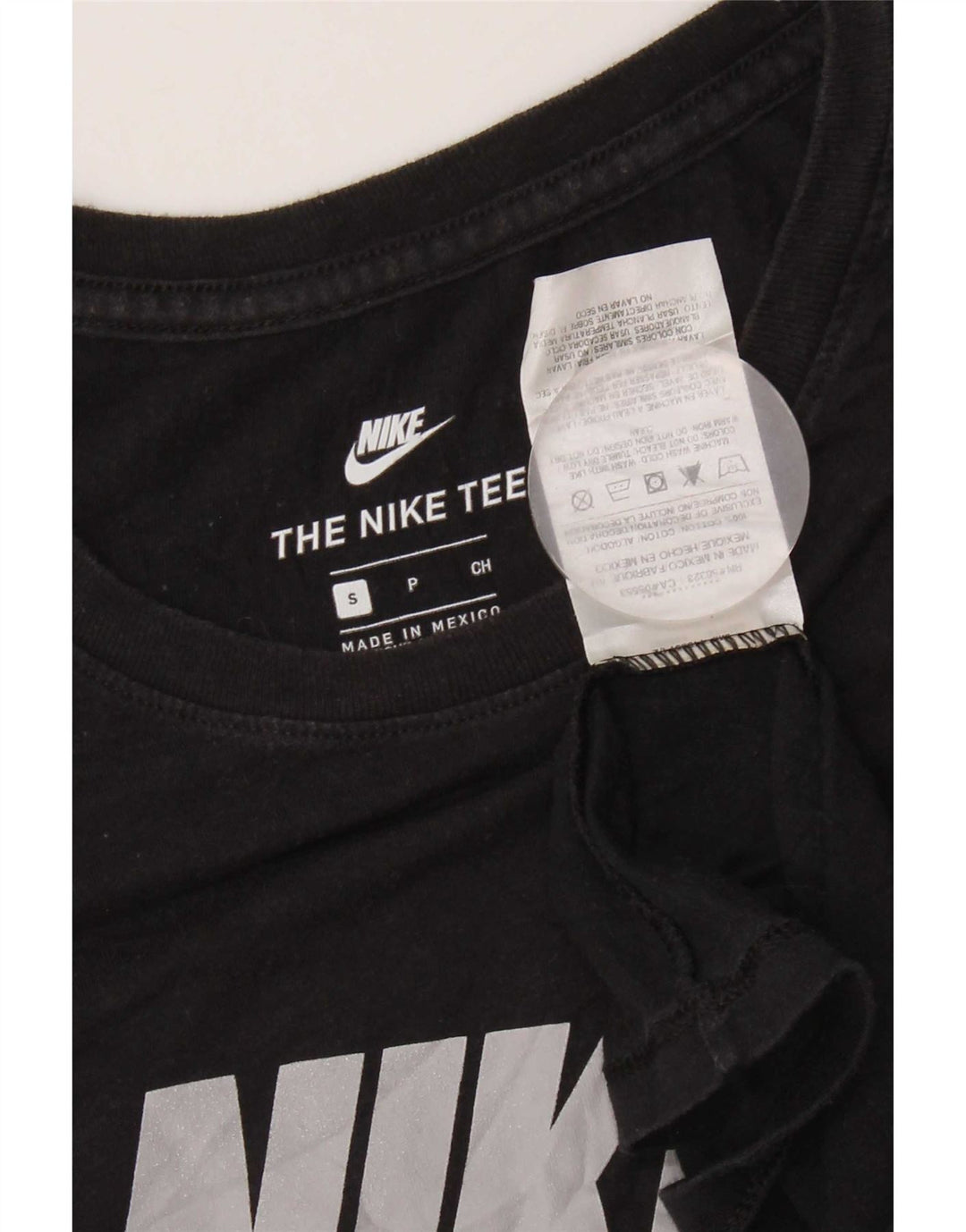 Nike Mens Graphic T-Shirt Top Small Black Cotton