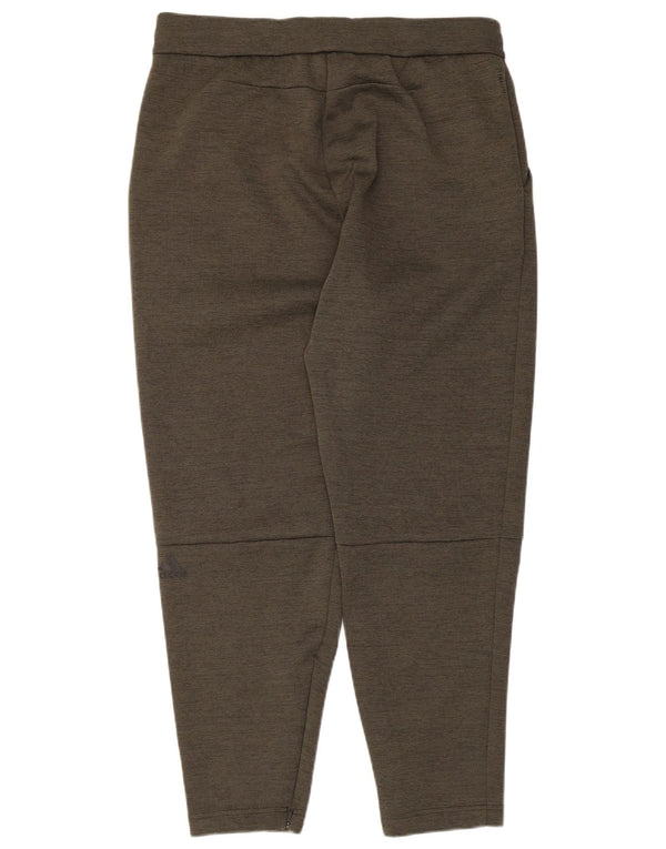 Adidas Mens Climalite Calças de treino grandes cáqui salpicadas
