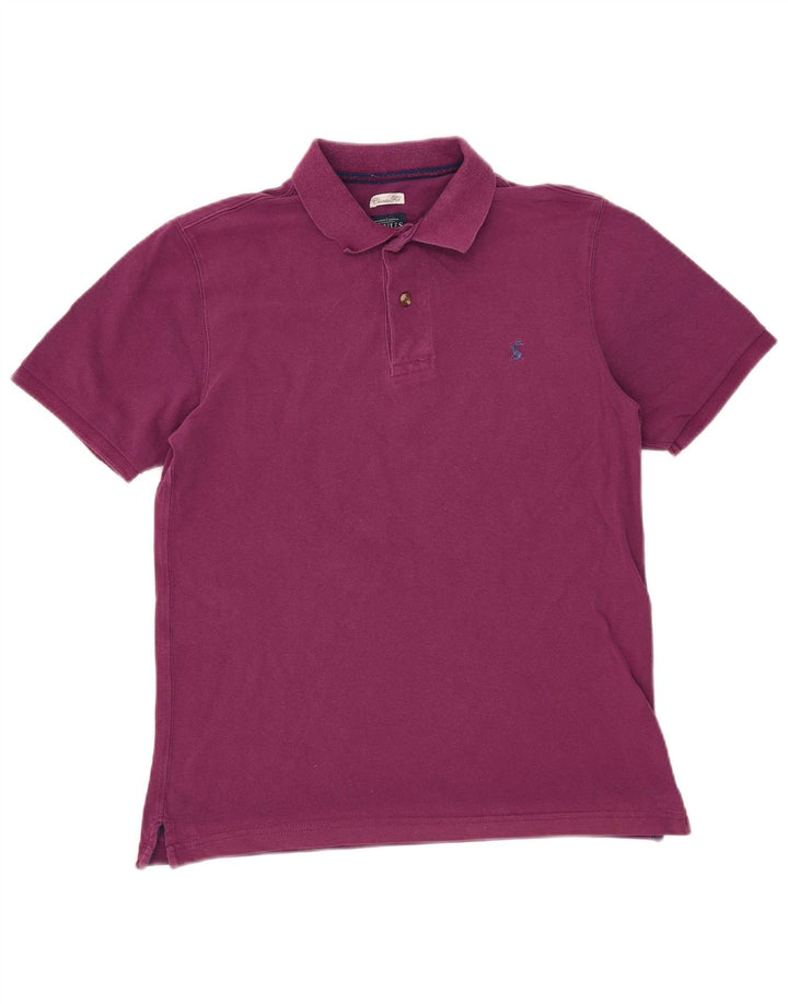 Joules Mens Classic Fit Polo Shirt Small Purple