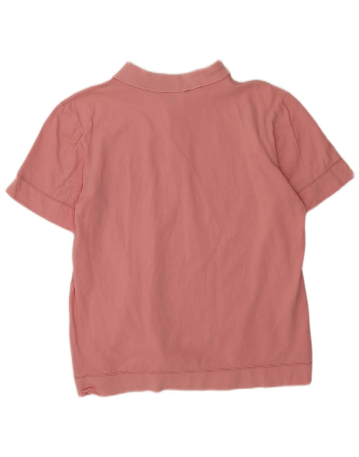 Puma Mens Polo Shirt Medium Pink Cotton
