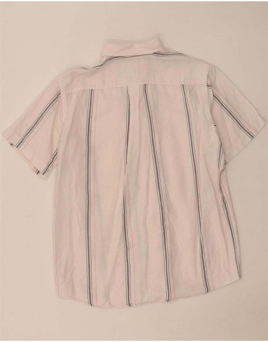Murphy & Nye Mens Short Sleeve Shirt XL White Striped