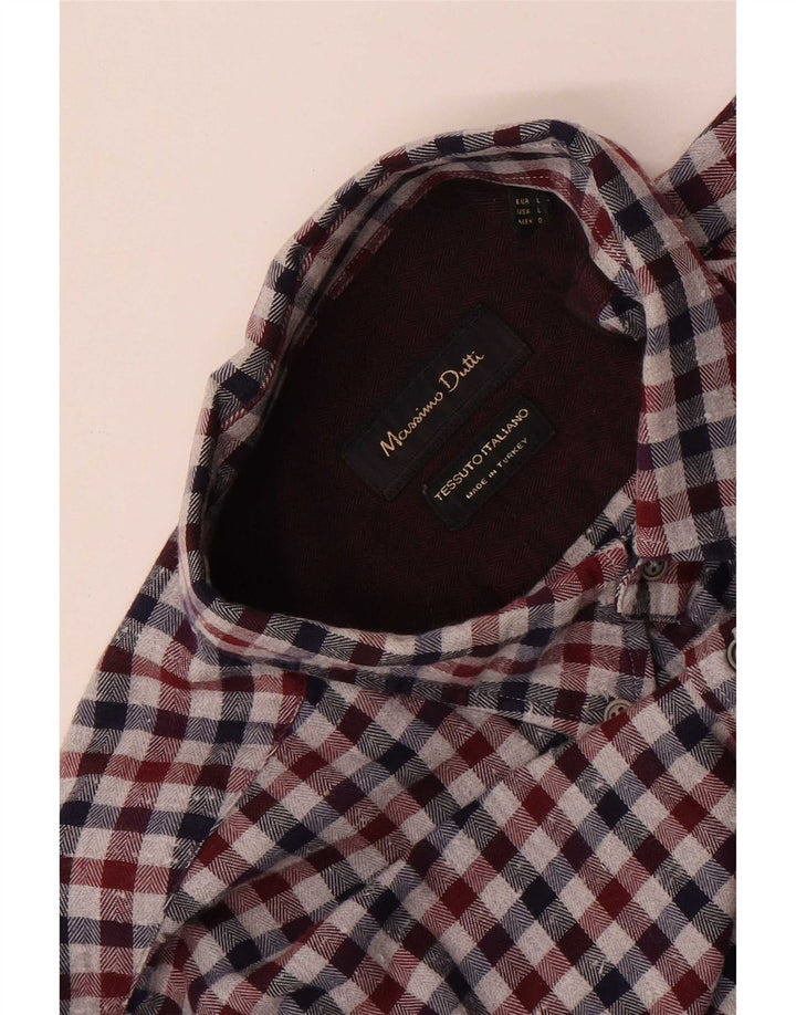 Massimo Dutti Férfi Flanel ing nagy tarka Gingham