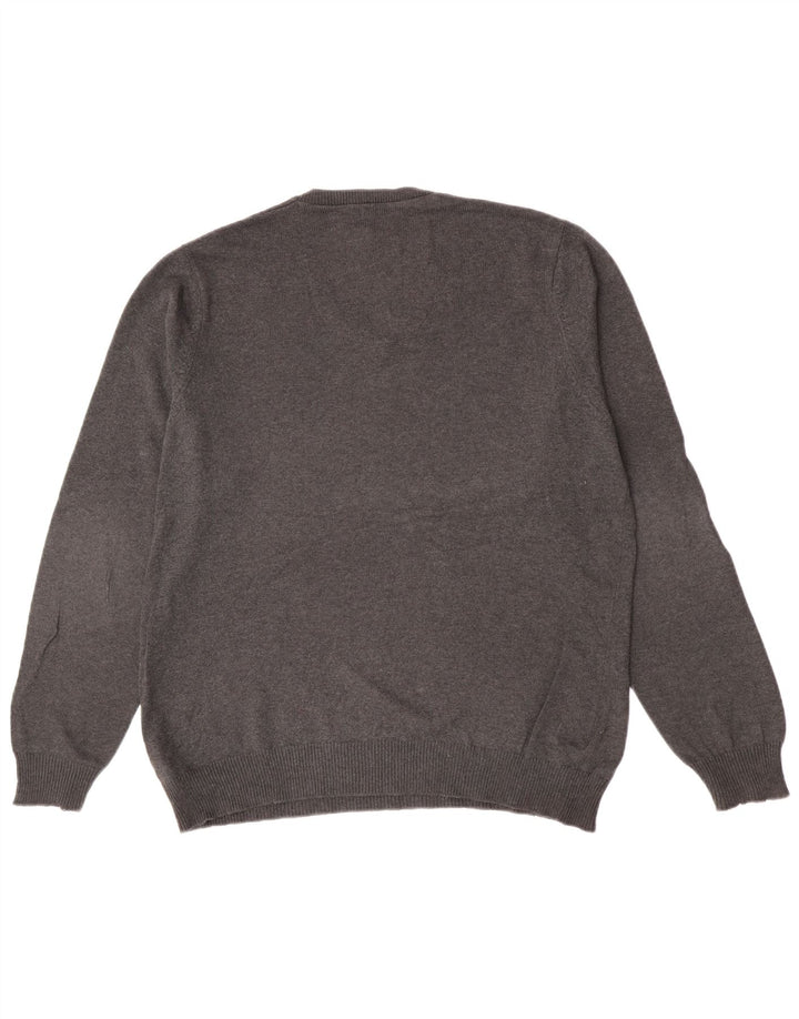Marks & Spencer Herre Regular Fit V-hals sweater Medium Grey Flecked