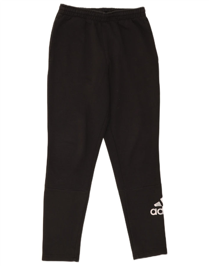 Adidas Mens Graphic Tracksuit Trousers Medium  Black Cotton