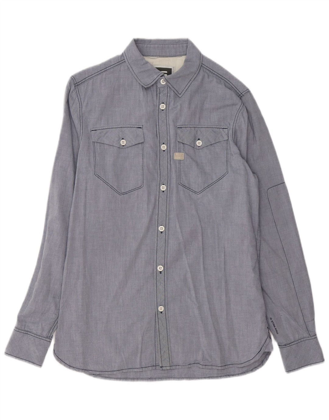 Camisa G-STAR Hombre Algodón Azul Medio