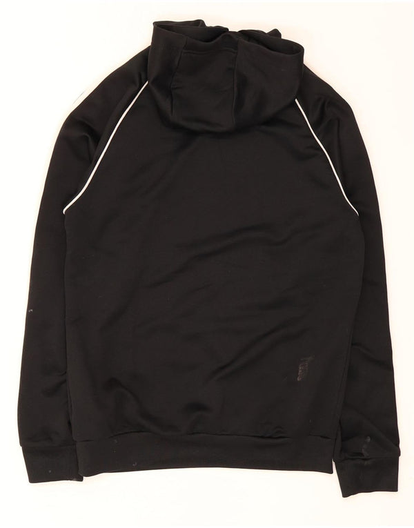 Felpa con cappuccio da uomo Adidas XS nera in poliestere