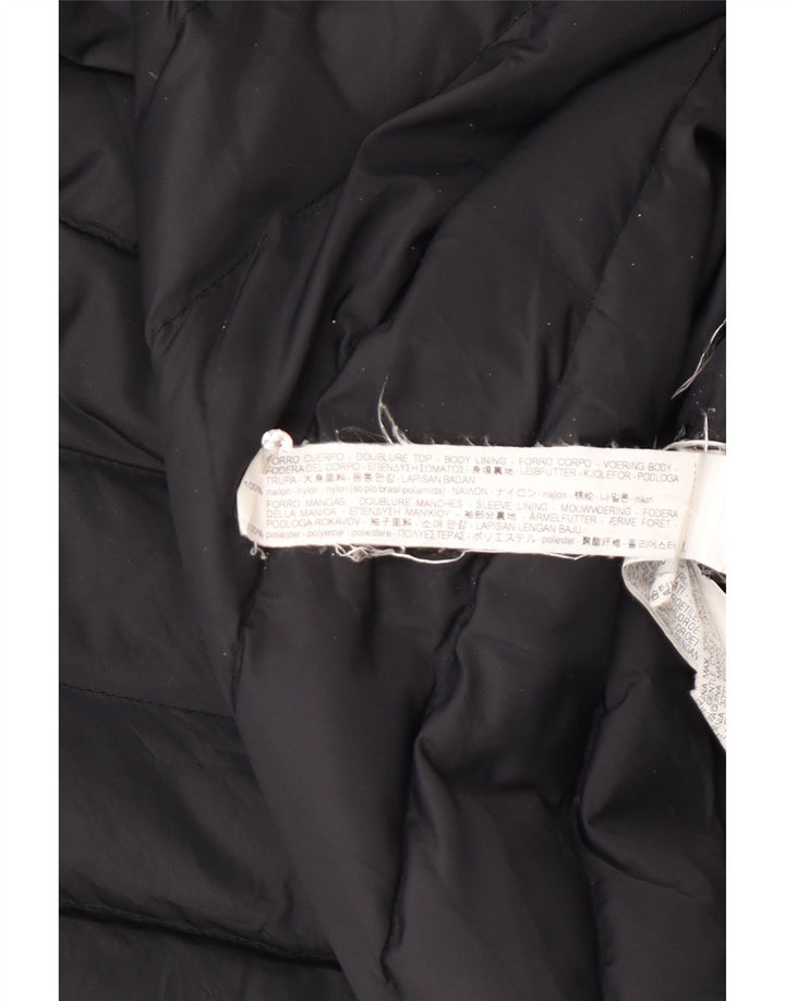 Palton căptușit pentru femei Zara UK 14 Medium Black Colorblock Poliester