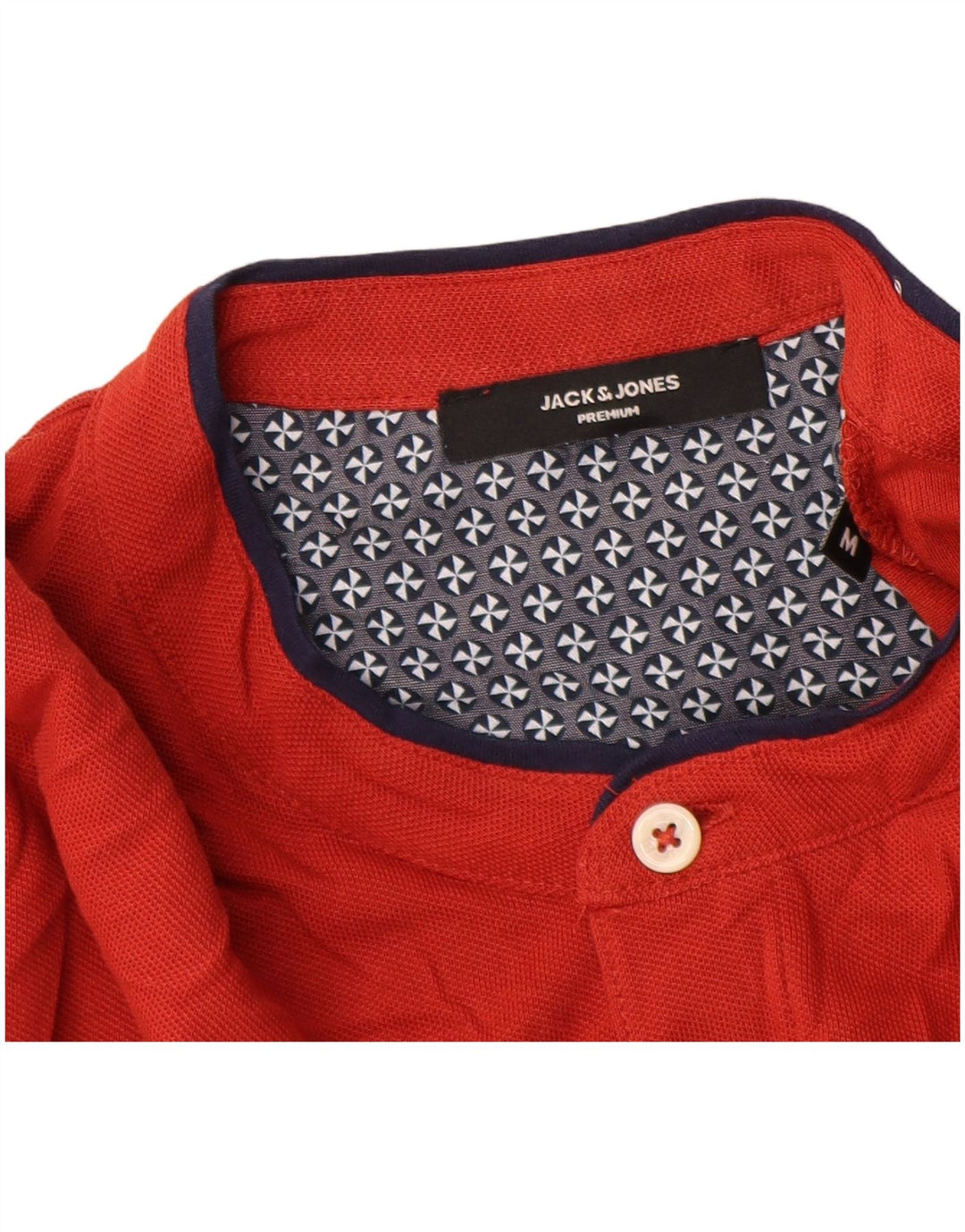 JACK & JONES Poloshirt til mænd Medium rød bomuld