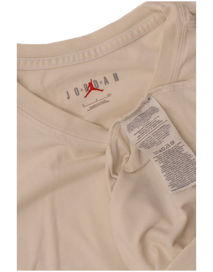 Jordan Mens Air Graphic T-Shirt Top Small White Cotton