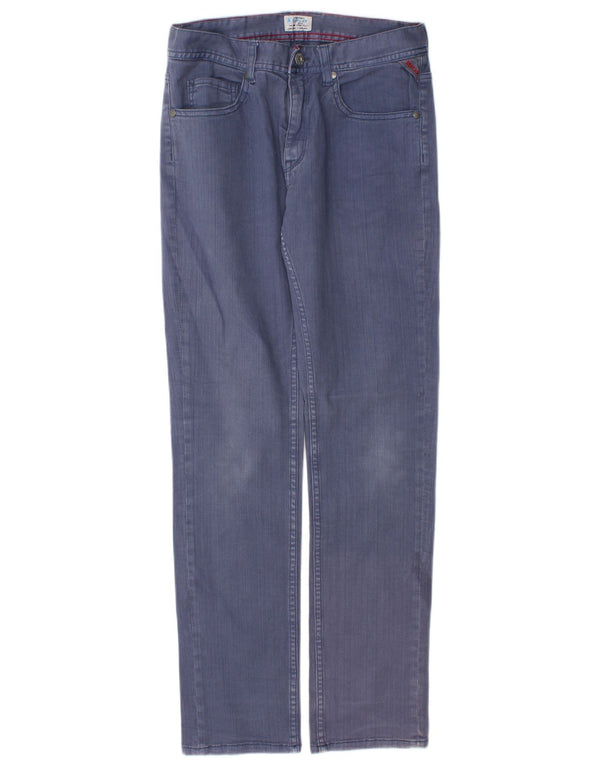 Replay Jeans Straight Meninas 11-12 Anos W26 L28 Azul Algodão