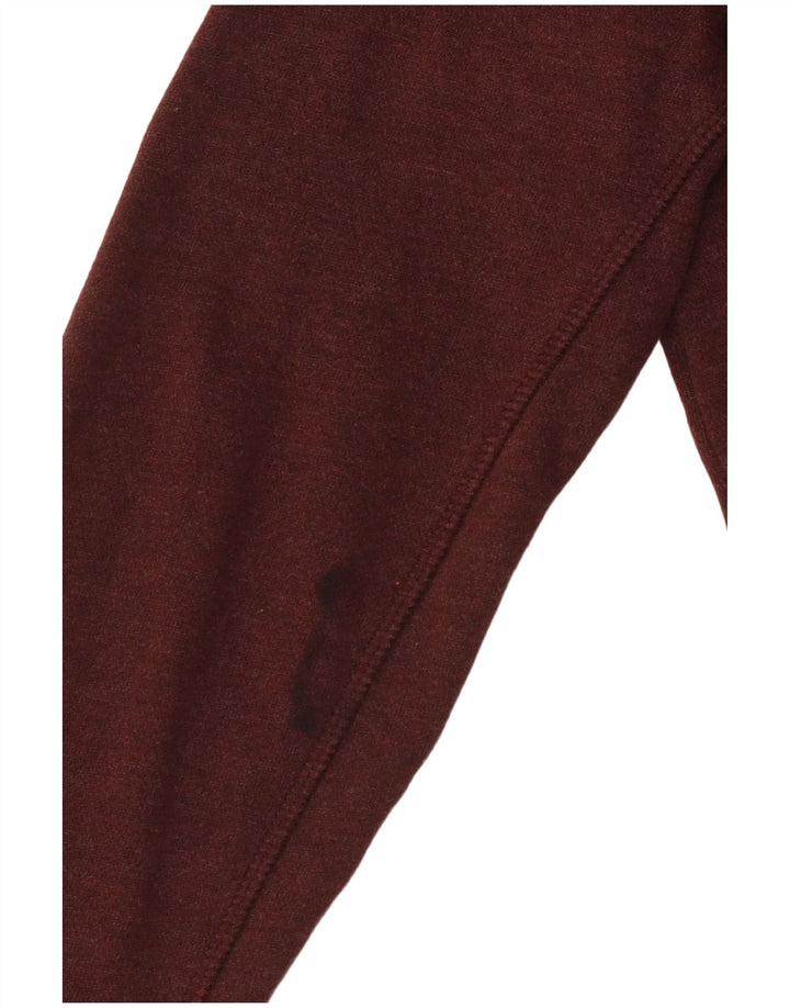 FAT FACE Womens Zip Hoodie Sweater UK 10 Small Maroon