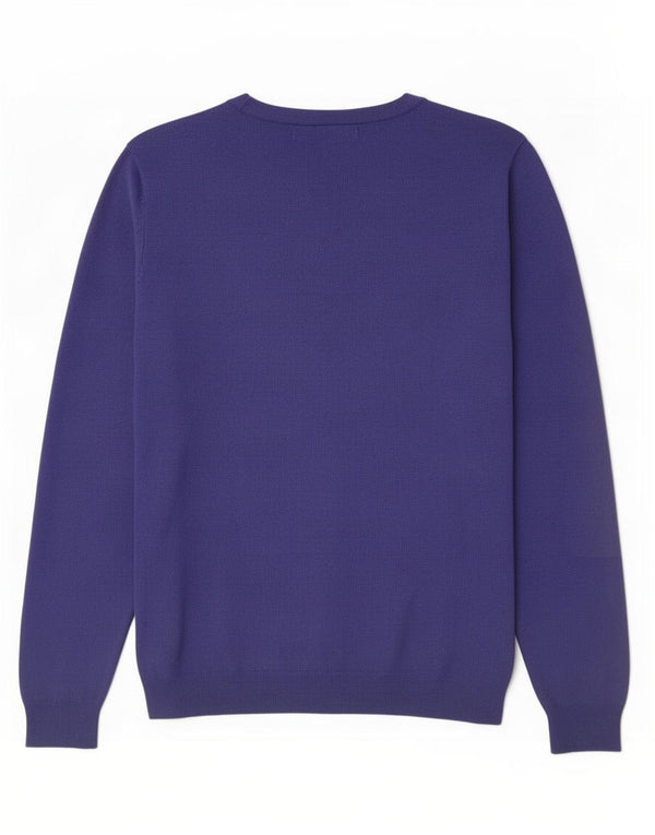 Zara Herre Boat Neck Jumper Sweater XL Lilla
